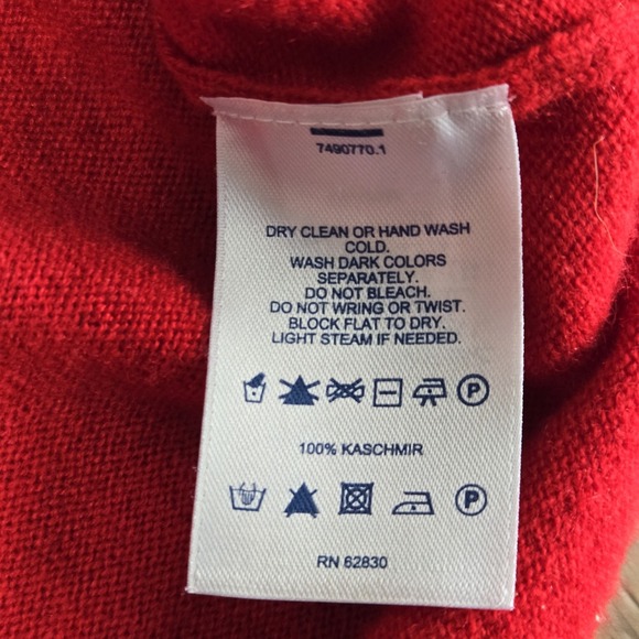 Lands End Cashmere Sweater Women's Medium Red - Picture 5 of 5